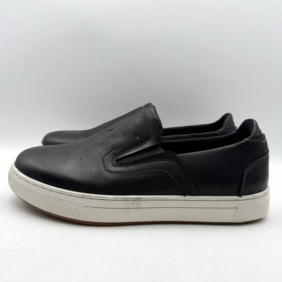 Propet Mens Kedrick Sneakers US 9.5 EEE Black White Leather Slip On NWOB main image 5
